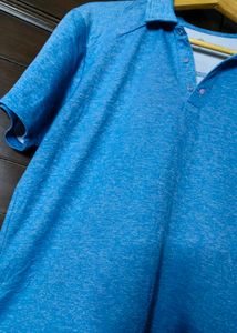 Lukken Men Blue Casual Polo T-shirt