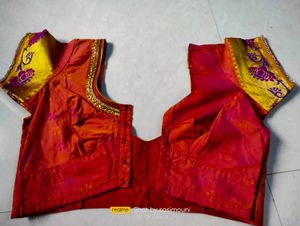 Beautiful Stone Work Pattu  Blouse For Women