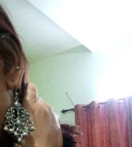 Silver Tone Dangle Earrings