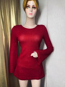 Few in Stock Red Long Sleeve Top