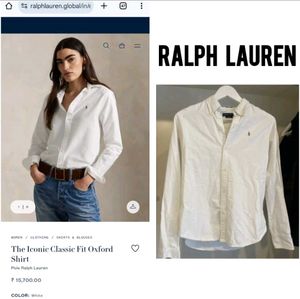 Ralph Lauren White Oxford Matte shirt