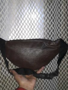 Brown Leather Waist Bag