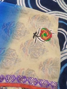 Embroiderd Saree With Blouse