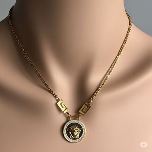 Versace Anti Tarnish Pendant Luxury 18k Plated