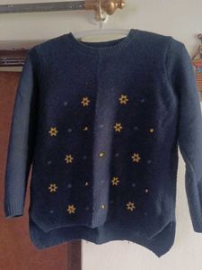 Cozy Blue Knit Sweater