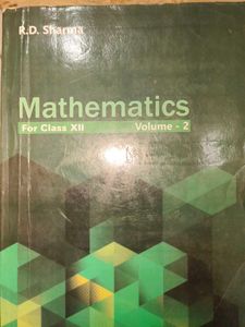 Rd Sharma Xll Vol 1+2