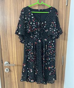 Black Dress With Float Sleeves