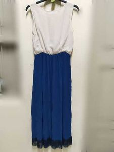 Vero Moda Chic Blue &amp; White Maxi Dress