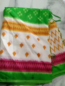 Green Ikkat Saree