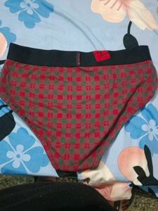 spykar Grey Colour Brief With Red Line