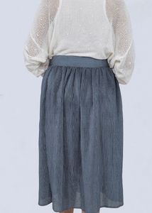 Grey Flared Skirt
