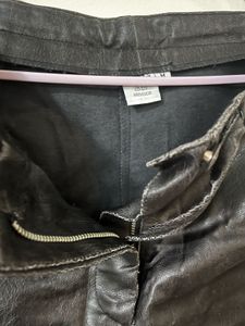 Black Faux Leather Pants