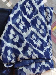 Navy Blue Dress Material