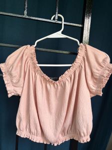 Cute Pastel Pink Crop Top