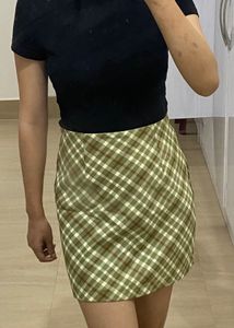Green Mini Skirt