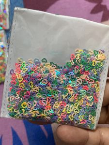 Star And Heart Shape  Sequins 3 Packet