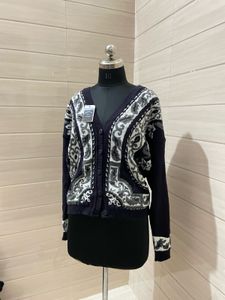 Patterned Knit Cardigan
