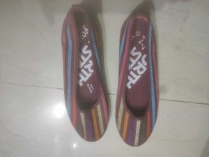 Striped Ballerinas