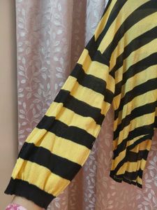 Striped Yellow &amp; Black Top