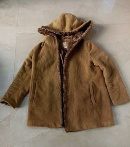 Cozy Brown Hooded Coat