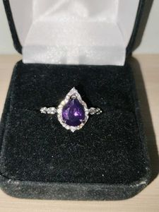 Amethyst Colour Stone Ring