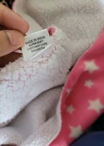 Pink Starry Baby Blanket 100×75 cm