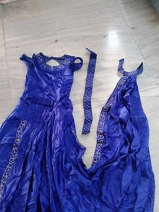 Elegant Blue Ethnic Gown