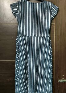 Zola Blue &amp; White Striped Dress