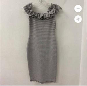 Striped Ruffle Bodycon Dress