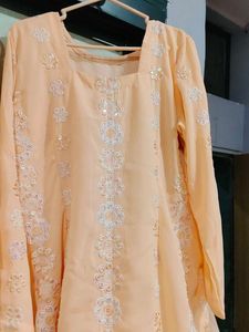 Peach Kurta Set