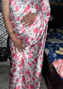 satin saree