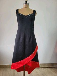 Elegant Black & Red Dress