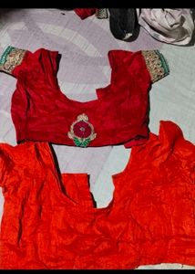 Red &amp; Gold Sari