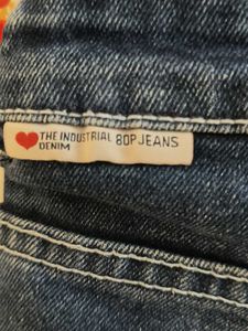 Distressed Dark Wash Denim Jeans