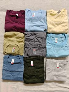 Medium/ 38 Round Neck T- Shirt Half Sleeve