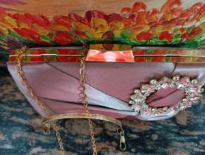 Elegant Pink Evening Clutch New 10/10