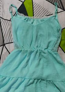 Cute Aqua Mini Dress