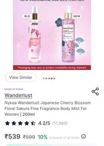 Nykaa Wanderlust Japanese Cherry Blossom Body Mist