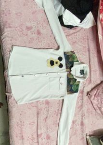 Mickey Mouse Embroidered Button Down