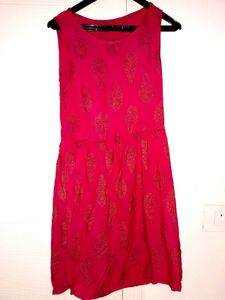 rani pink colour co-ord dress, sharara