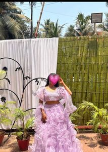 Designer Lehenga, diamond embellished blouse