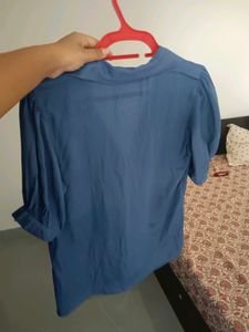 Satin Blue shirt