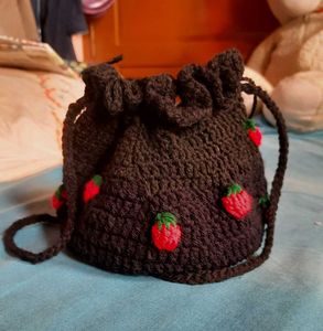 Strawberry Crochet Bag