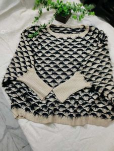 Patterned Knit Sweater