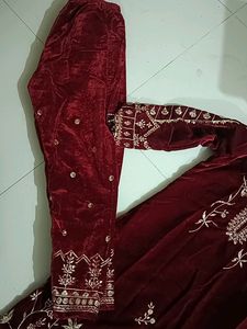Velvet Heavy Kurta Pant Set