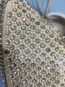 White Heavy Stone Purse 😍👜