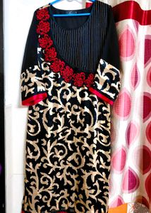 Elegant Black &amp; Red Kurti for Sale ✨