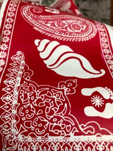 Red &amp; White Uttarakhand Aipan Paper