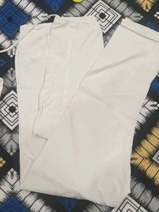 White Cotton Dhoti Pant