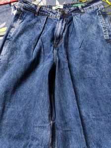 WIDE LEG DENIM JEANS